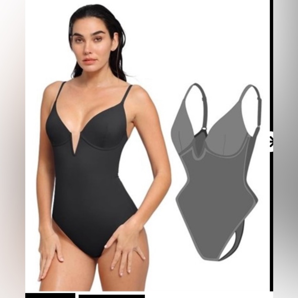 Elegant Black One-Piece Swimsuit